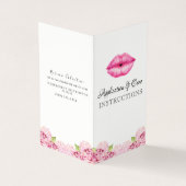 Lipsense Anwendungs-Anweisungen Visitenkarten (Vorderseite)