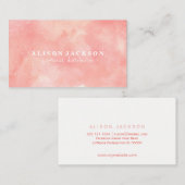 LipSense Aquarellpinke cooler abstrakter Distribut Visitenkarte (Vorne/Hinten)
