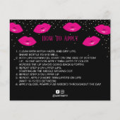 LipSense-Distributor Hot-Pink-Lips Anwenden Flyer (Vorne)