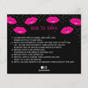 LipSense-Distributor Hot-Pink-Lips Anwenden Flyer