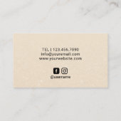 Lipsense Distributor Rose Gold Lips Visitenkarte (Rückseite)