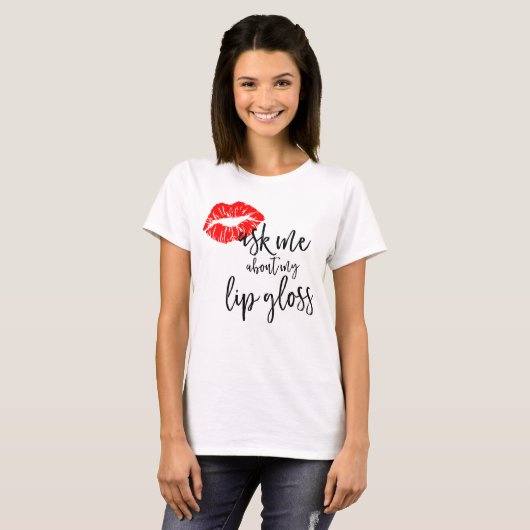 LipSense fragen mich über meinen Lippenglanz T-Shirt (Vorne ganz)