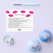 Lipsense Hot Pink Lips Anwenden Flyer (Einzeln)