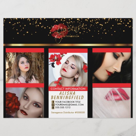 Lipsense Information - Trifold Red Lips Flyer (Vorne)