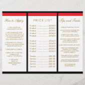 Lipsense Information - Trifold Red Lips Flyer (Hinten)