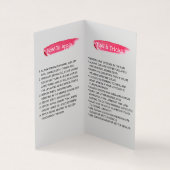 LipSense Lippenverteiler-Rosen-Goldbratenfett Visitenkarten (Innenseite)