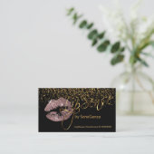 Lipsense mit Gold und Dusty Rose Visitenkarte (Stehend Vorderseite)