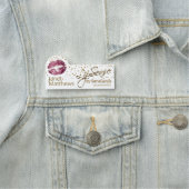 Lipsense Repräsentant mit Weinlippen Namensschild (Beispiel)