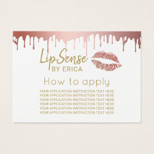 LipSense Rosen-Goldlippenanwendungs-Anweisungen