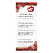 Lipsense Rote Rose Glitzer Lip Anweisungen Werbekarte (Hinten)