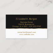 Lipsense Roter Glitzer Lippen auf Weiß und Schwarz Visitenkarte (Rückseite)