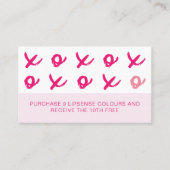 LipSense Schläge und Kisses XOXO Pink Treuekarte (Vorderseite)