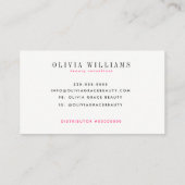 Lipsense Schönheit vergütet Karte (Rückseite)