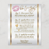 Lipsense Senegence Pink Glitter Lip Hinweise Flyer (Vorne)