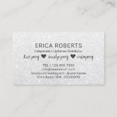 LipSense Verteiler-rote Lippensilberne Loyalität Treuekarte (Rückseite)