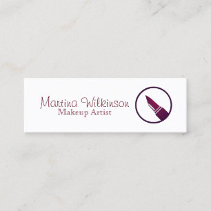 Lipstic Artabdeckung des Maskenbildners Mini Visitenkarte