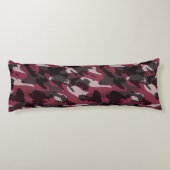 Lipstick and Dark Mauve camo abstract Seitenschläferkissen (Rückseite)