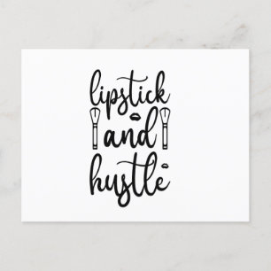 Lipstick and Hustle Postkarte