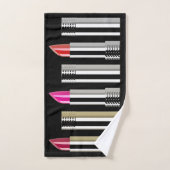 Lipstick Badhandtuch Set (Handtuch)