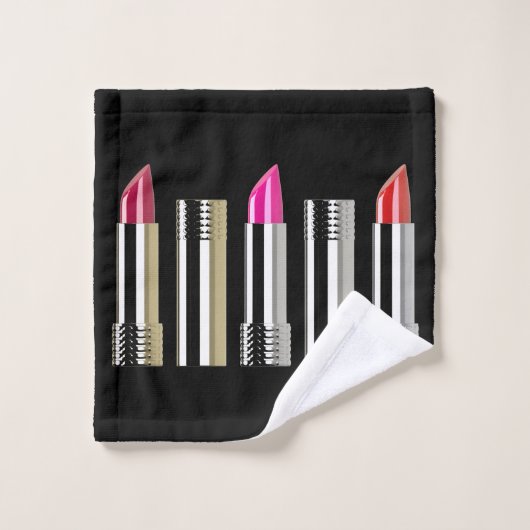 Lipstick Badhandtuch Set (Waschlappen)