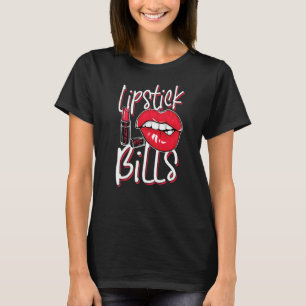 Lipstick bezahlt meine Rechnungen für Frauen mit L T-Shirt