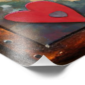 Lipstick-Blume Fotodruck (Ecke)