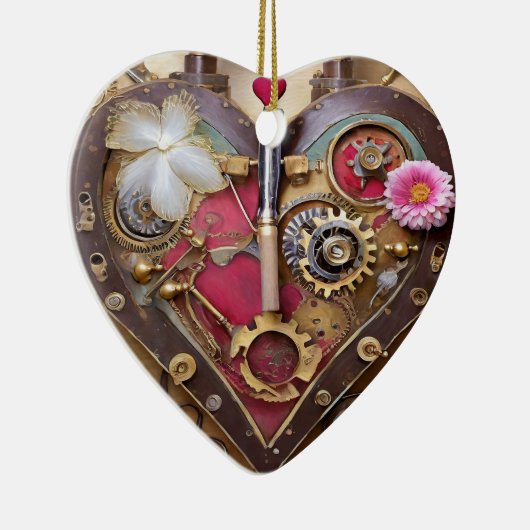 Lipstick-Blume Keramik Ornament (Rechts)