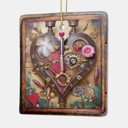 Lipstick-Blume Keramikornament (Links)