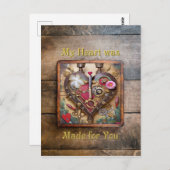 Lipstick-Blume Postkarte (Vorne/Hinten)