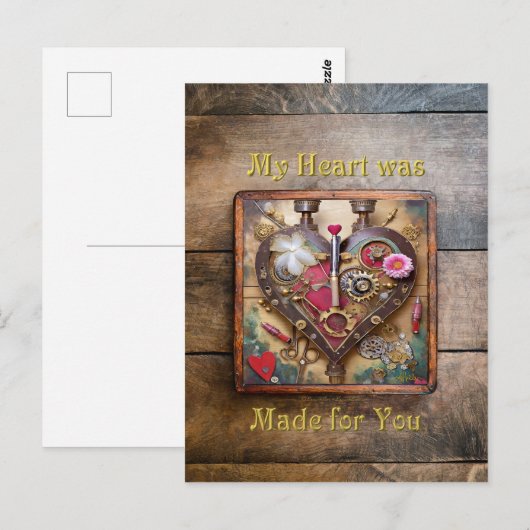 Lipstick-Blume Postkarte (Vorne/Hinten)