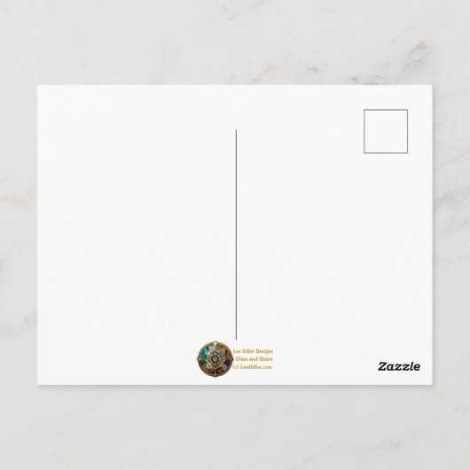 Lipstick-Blume Postkarte (Rückseite)