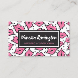 Lipstick-Briefmarke für Lippenstift-LippenstiftKis Treuekarte