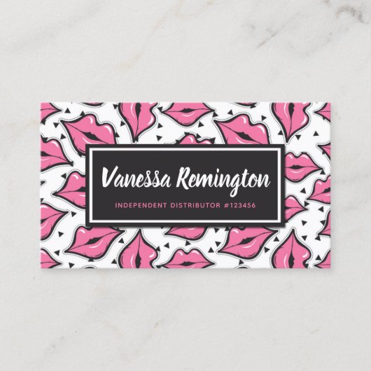 Lipstick-Briefmarke für Lippenstift-LippenstiftKis Treuekarte (Vorderseite)