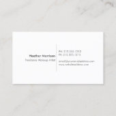 Lipstick-Collage 2 für Makeup-Künstler, Schönheit Visitenkarte (Rückseite)