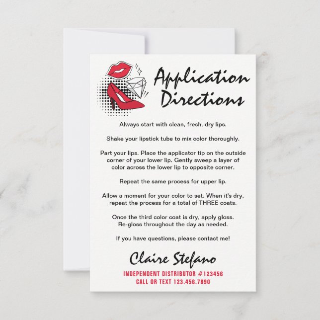 Lipstick-Distributor Anwenden / Tipps und Tricks (Vorderseite)