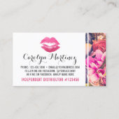 Lipstick-Distributor Blumenkiss Lips Schlicht zurü Visitenkarte (Vorderseite)