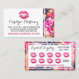 Lipstick-Distributor floral Kiss Lip Loyalty Punch Treuekarte