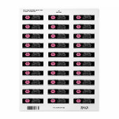 Lipstick-Distributor Lip Kiss Rücksendeadresse (Vorne)