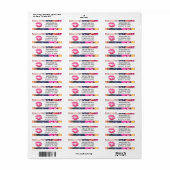 Lipstick-Distributor Lip Kiss Rücksendeadresse (Vorne)