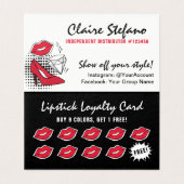 Lipstick Distributor Loyalty Briefmarke Kiss Viele (Innenseite Aufgefaltet)