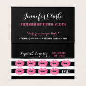 Lipstick Distributor Loyalty Briefmarke Kiss Viele (Innenseite Aufgefaltet)