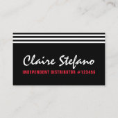 Lipstick-Distributor Moderner Glamour Beauty Kiss Visitenkarte (Rückseite)