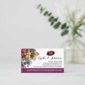 Lipstick-Distributor Moderner Treuepunch Treuekarte (Stehend Vorderseite)