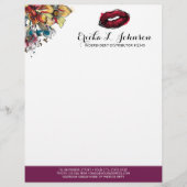 Lipstick-Distributor Modernes Kiss-Marketing für B Briefkopf (Vorderseite)