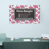 Lipstick-Distributor Pink Kiss Party / Fachmesse Banner (Messeveranstaltung)