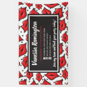 Lipstick Distributor Red Kiss Party / Fachmesse Banner (Vertikal)