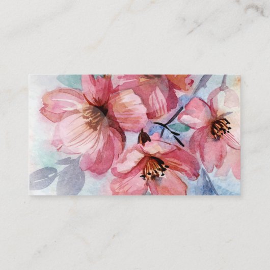 Lipstick Distributor Wasserfarbe Kiss Schlicht Rüc Visitenkarte (Rückseite)