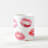Lipstick-Drucke: Diverse Frauenlips. Kaffeetasse (Mittel)