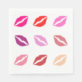 Lipstick Druckpapier Napkins Serviette