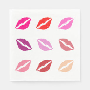 Lipstick Druckpapier Napkins Serviette